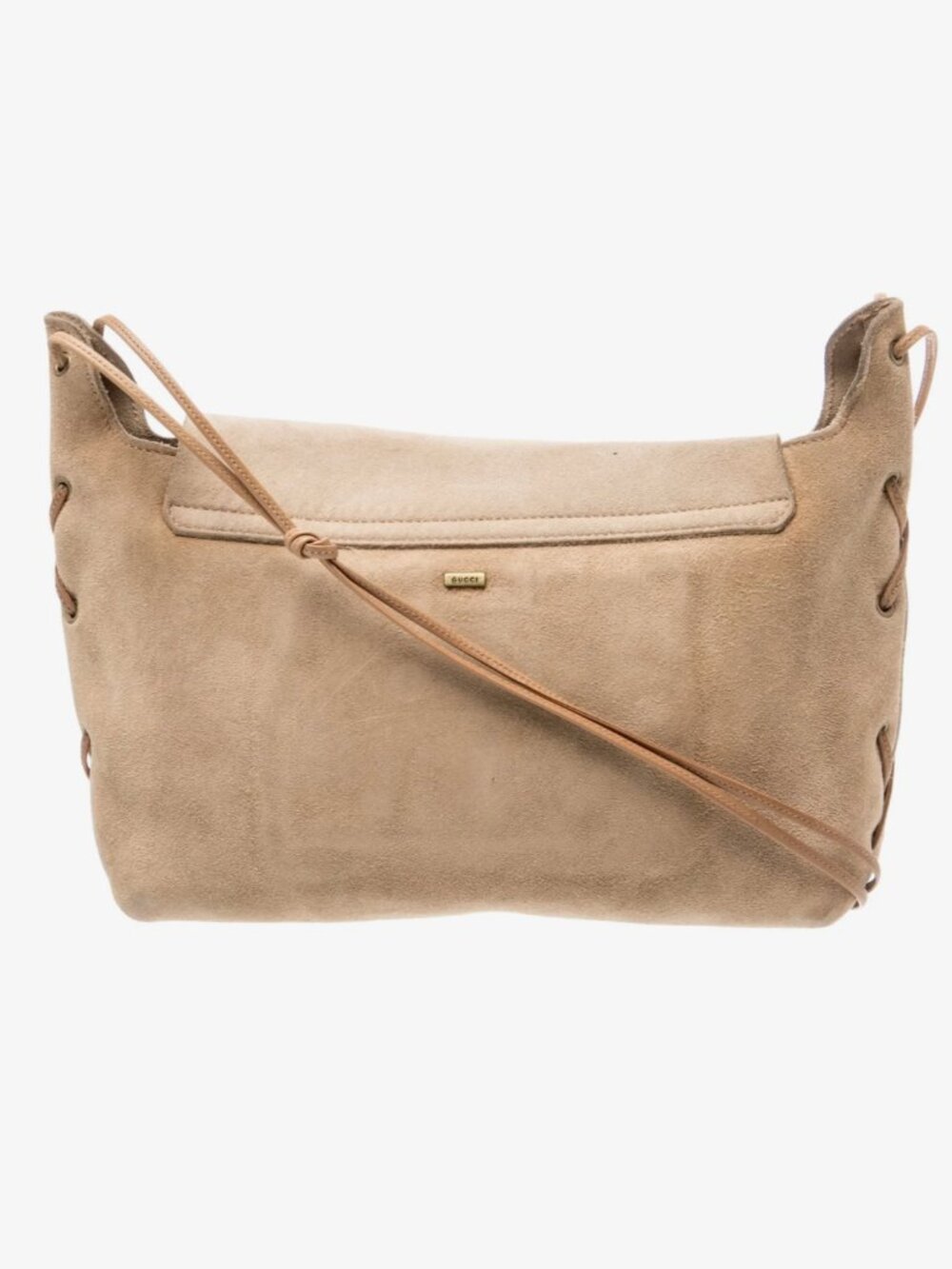 Gucci Tom Ford Era Suede Heart Crossbody Bag Spring 2002 Vintage - Picture 4 of 6